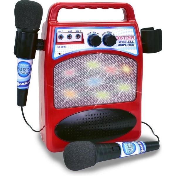 Bontempi Bluetooth Versterker Met 2 Microfoons 28 Cm Rood