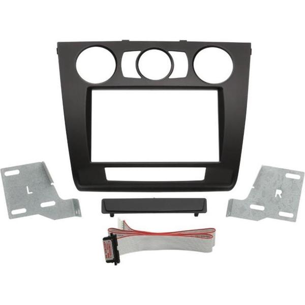 2-DIN paneel BMW 1 E81 / E82 / E87 / E88 03/2007- zwart