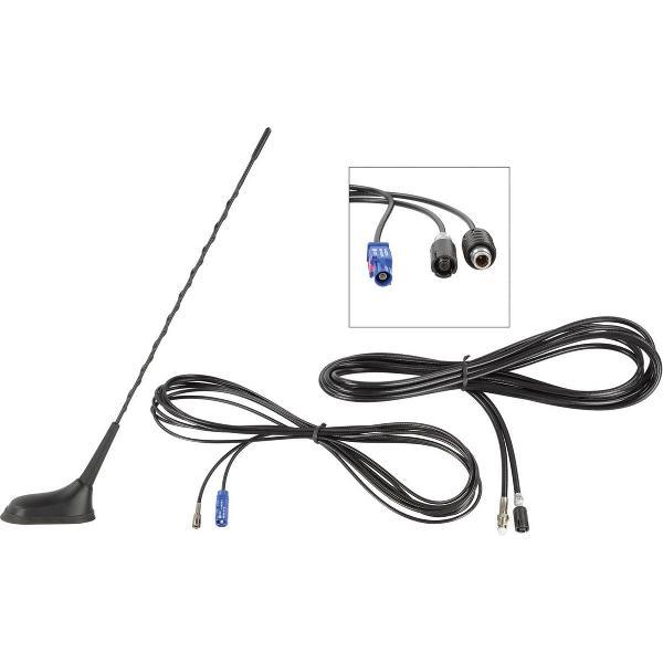 Calearo 16V Dakantenne AM / FM GSM GNSS (GPS / GLONASS) 60 ° hellingshoek Excl. FM kabel 15-7581119