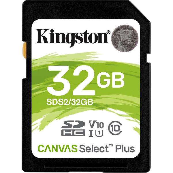 Kingston Technology Canvas Select Plus flashgeheugen 32 GB SDHC Klasse 10 UHS-I