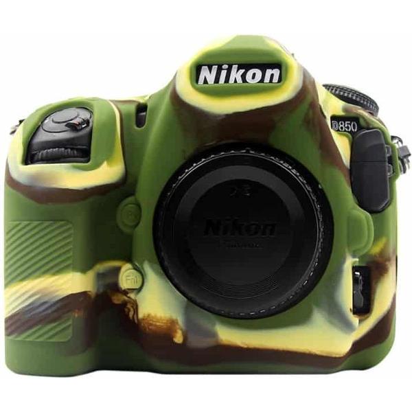 PULUZ zachte siliconen beschermhoes voor Nikon D850 (camouflage)
