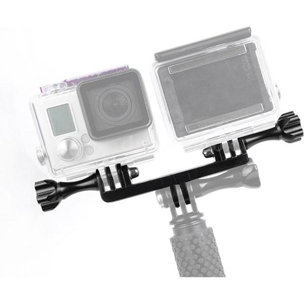 Dubbele beugel met schroefbevestigingsadapter voor GoPro