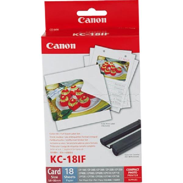 Canon KC-18IF fotopapier Inkt + Papierset 18 stuks
