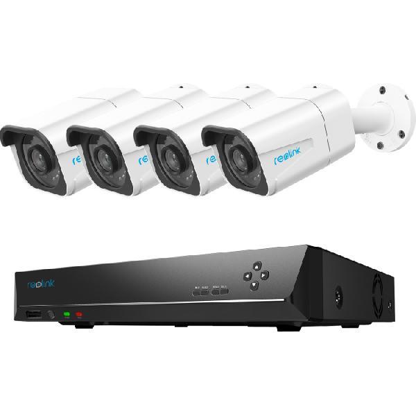 Reolink RLK8-800B4-AI, 8MP 4K Ultra HD PoE beveiligingsset beveiligingscamera 2TB