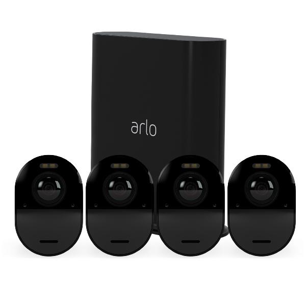 Arlo Ultra 2 wire-free 4-pack IP-camera Zwart